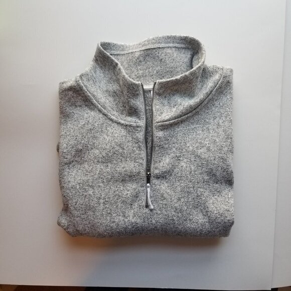 Fabletics Fleece Zip Pullover Gray Size XL - Picture 4 of 8